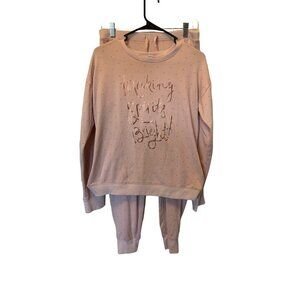 Pink Making Spirits Bright 2pc Sleepwear Set sz Small